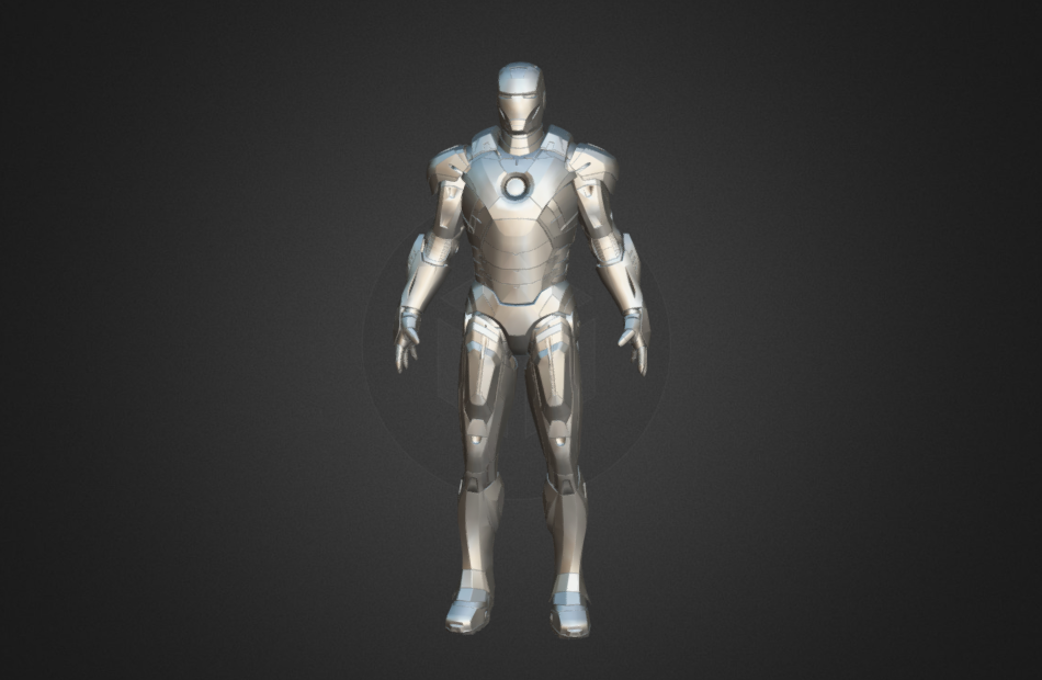 钢铁侠iron-man机器人OBJ写实模型下载插图4