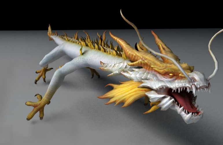 中国白龙次世代游戏模型+影视动画3dmax模型下载插图2