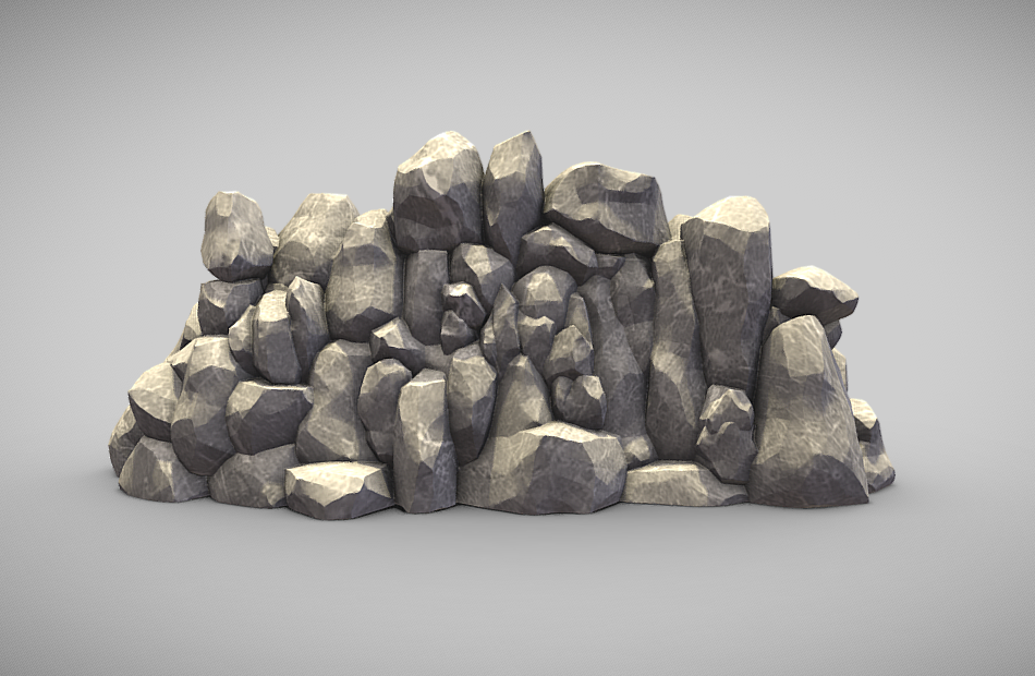 岩石石材OBJ模型下载插图2