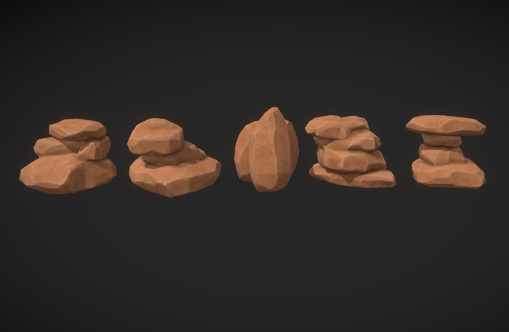 沙漠岩石模型包fbx文件下载插图1
