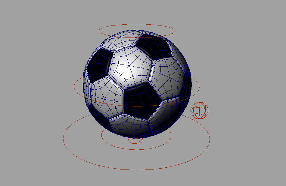 绑定好的足球maya模型下载插图1