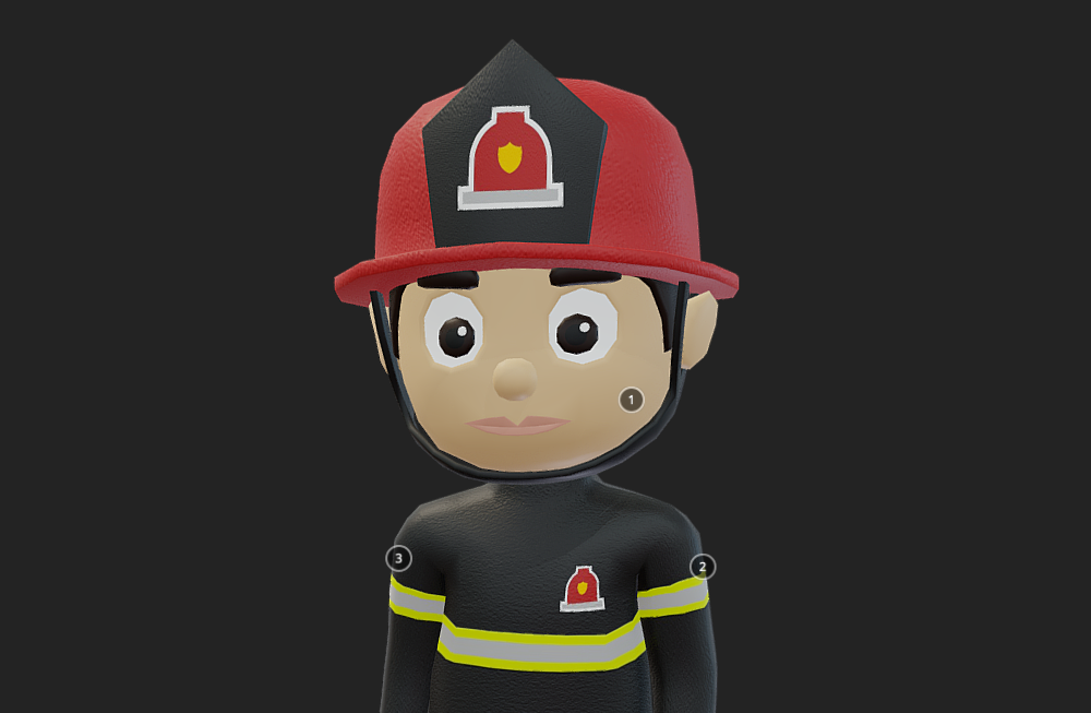 消防员卡通人物fbx绑定+动作模型下载插图