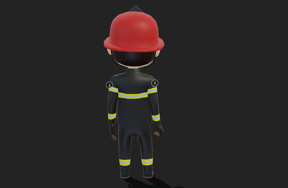 消防员卡通人物fbx绑定+动作模型下载插图3