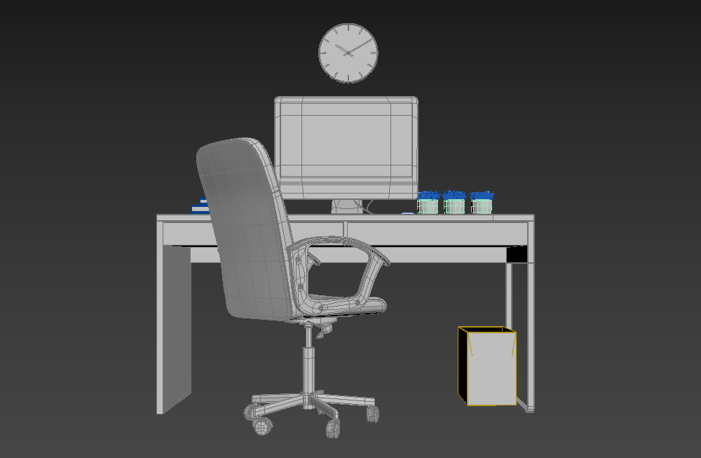 IKEA_MICKE宜家办公桌家具模型下载插图1