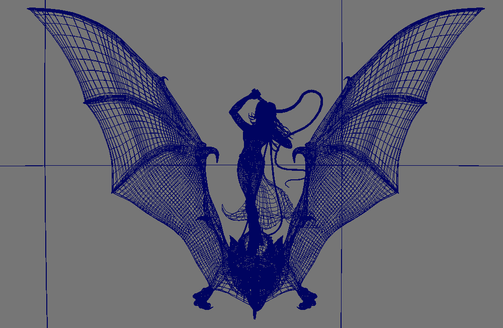 蝙蝠女蝙蝠侠女战士maya高质量模型下载插图1