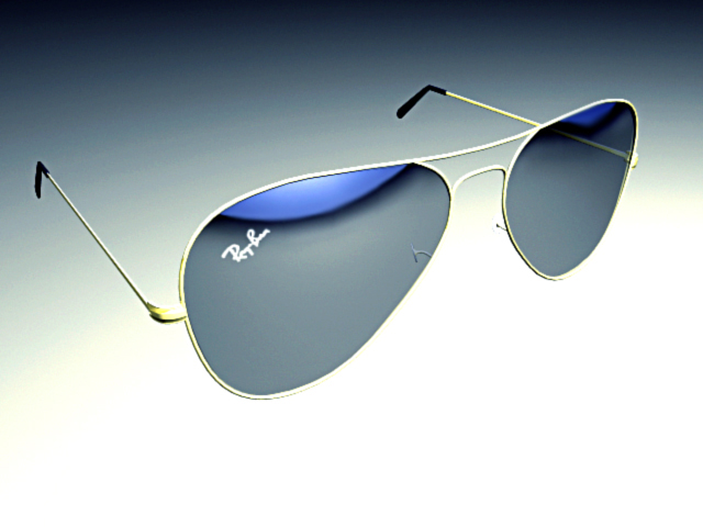 墨镜太阳眼镜maya免费模型下载插图