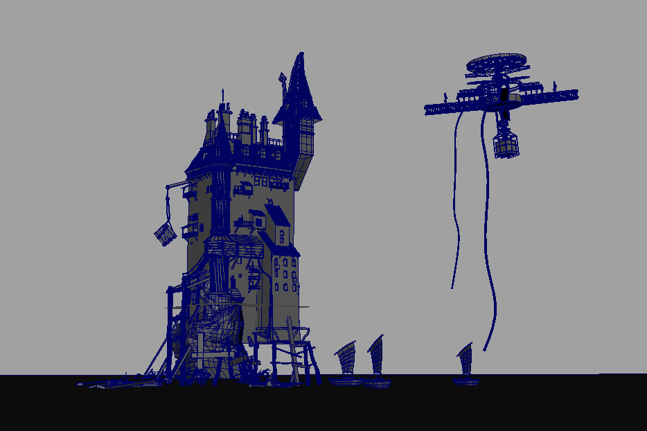 威廉古堡城堡建筑maya模型下载插图1