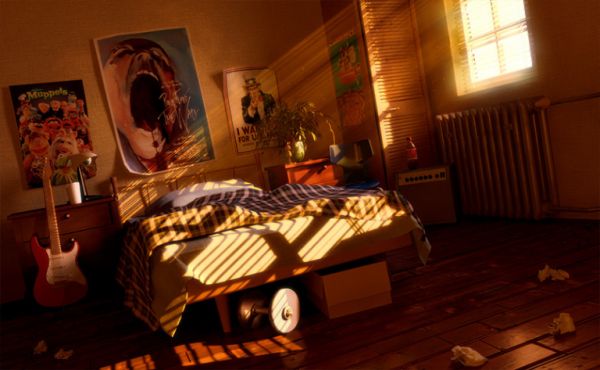 儿童房卧室室内场景maya模型下载插图