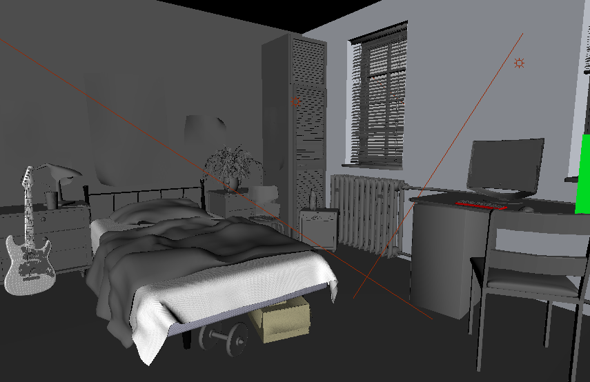 儿童房卧室室内场景maya模型下载插图1