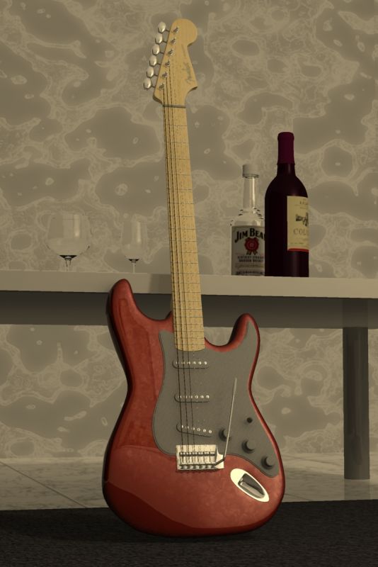 吉他Stratocaster_Project模型下载插图