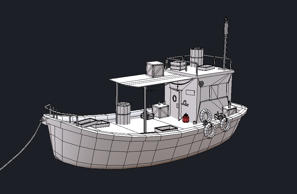渔夫的渔船fisherman-boat-wip模型下载插图1
