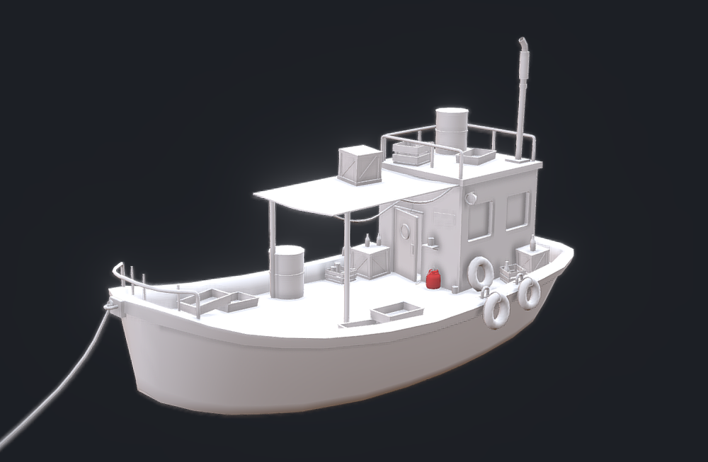 渔夫的渔船fisherman-boat-wip模型下载插图