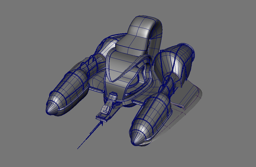 科幻宇宙飞船模型插图1