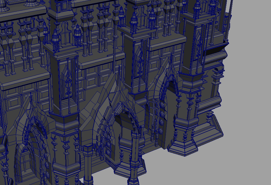 MAYA高精模型之一座宏伟的教堂插图