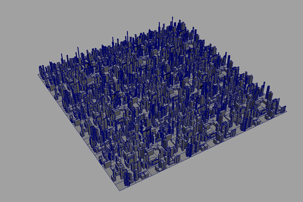 城市建筑配景建筑群写字楼高程建筑maya模型下载插图2