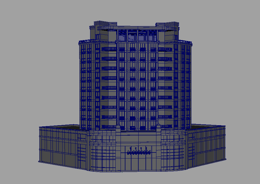高层住宅楼maya模型下载插图