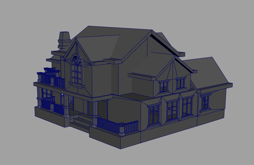 现代别墅建筑maya模型下载插图1