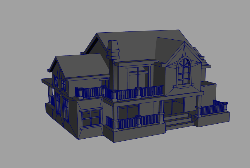 现代别墅建筑maya模型下载插图2