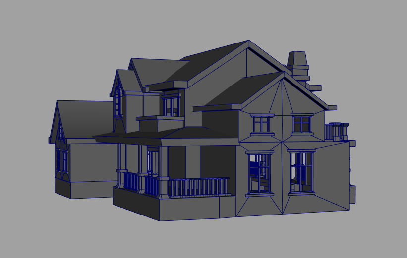 现代别墅建筑maya模型下载插图3