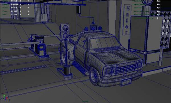 精致停车场入口Neon And Chrome_02模型下载插图1