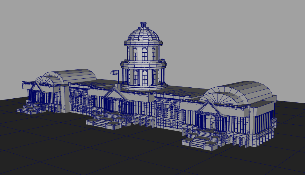 美国国会大夏maya建筑模型下载插图