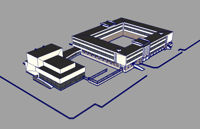 house_frunze_3_8_lod老旧的城市建筑办公楼模型下载插图1