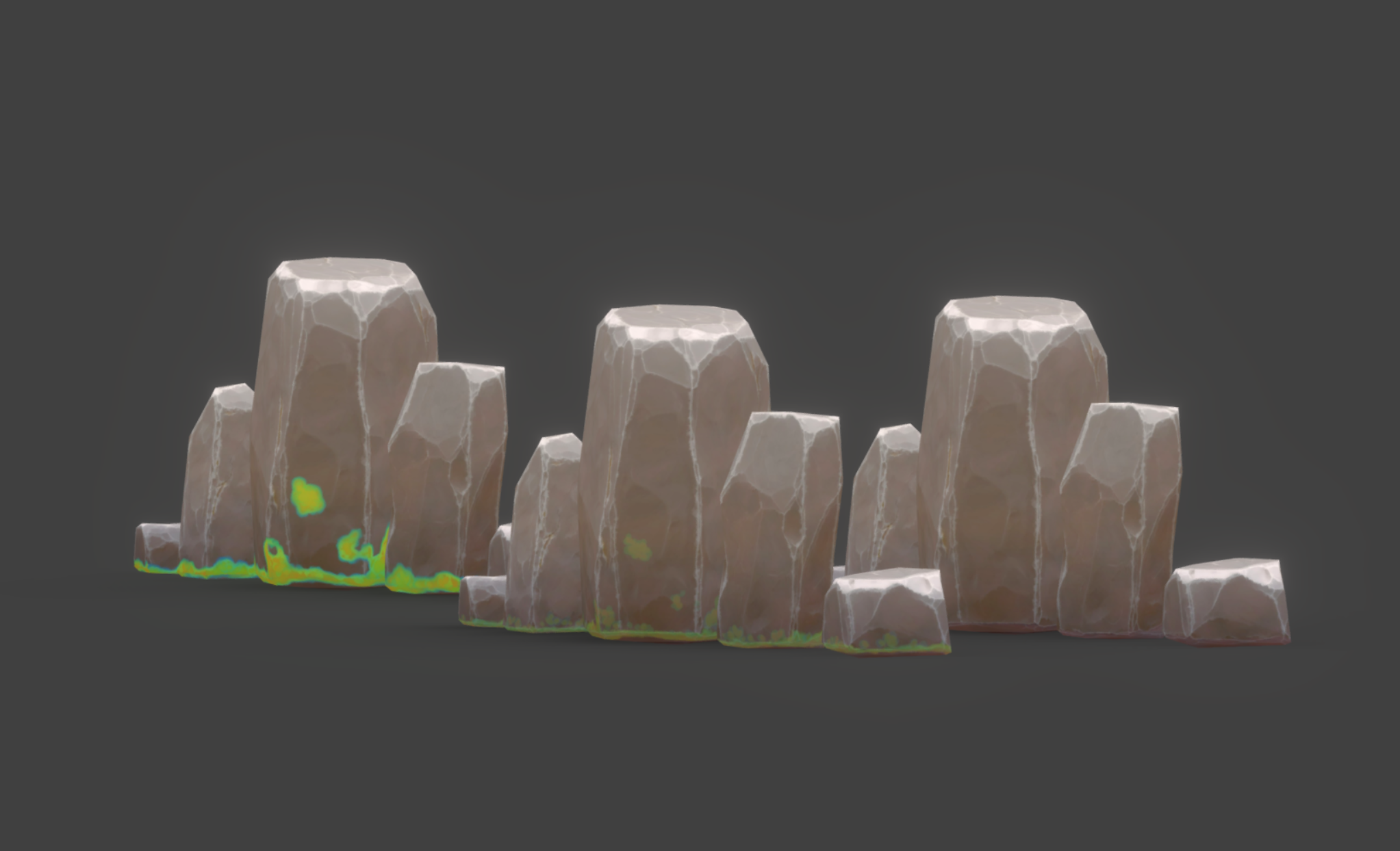 stylized-stones-minipack风格化的石头迷你包插图