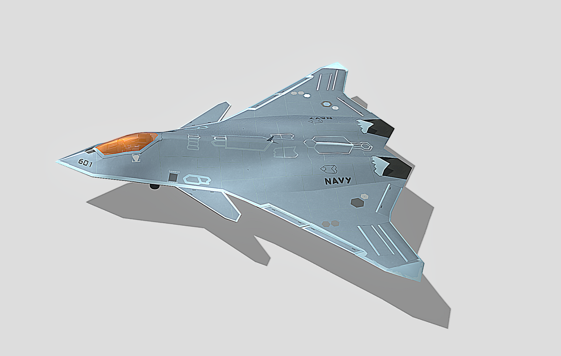 中国第六代战斗机CG效果图模型下载-美酷网(未授权)
