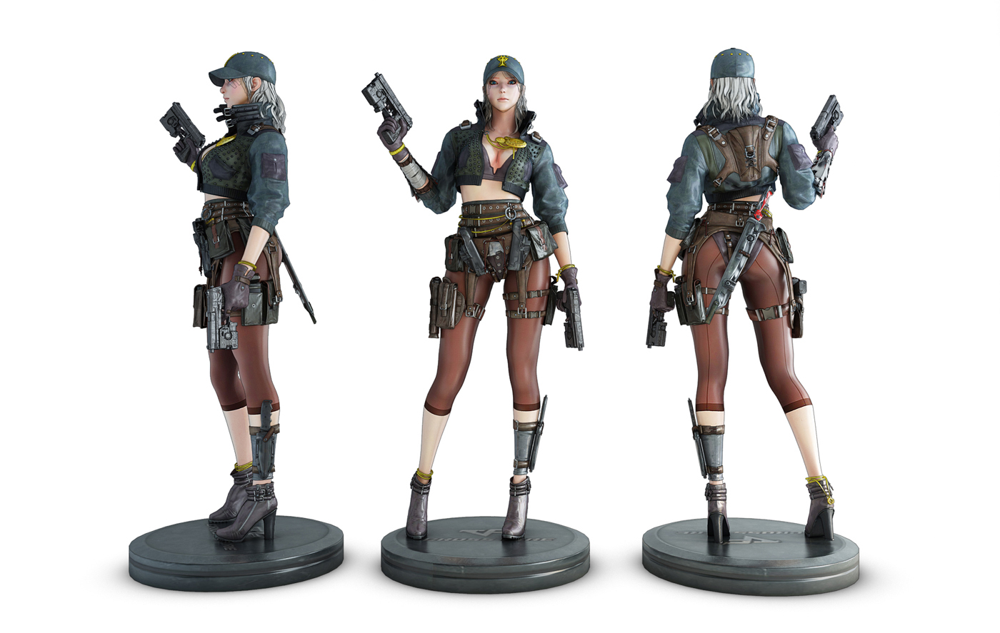 女战士武器枪械次世代H26-0914现代游戏人物插图