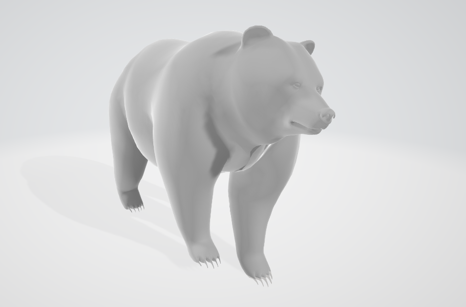 熊fbx模型 带动画插图1