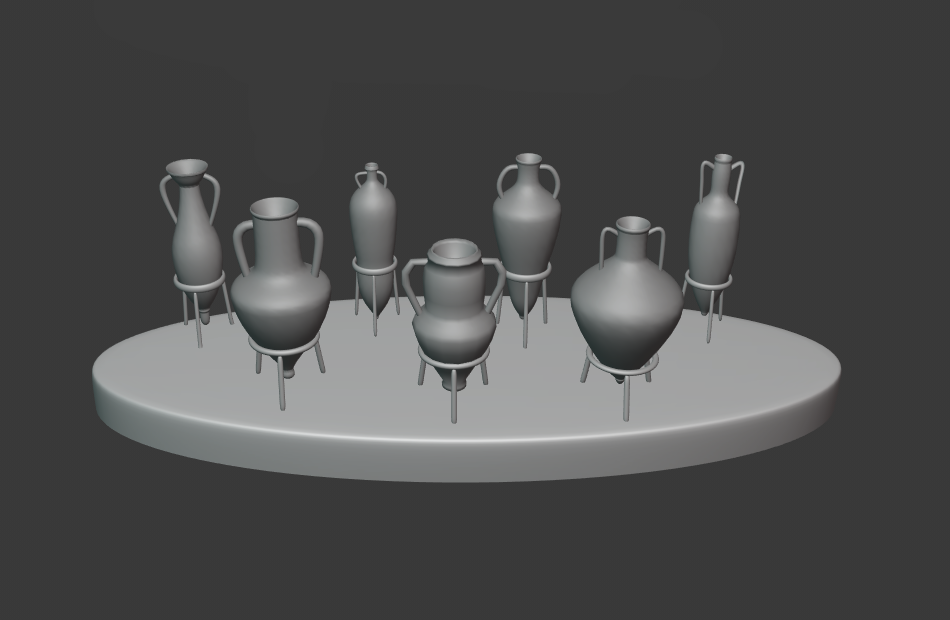 古代陶瓷容器模型下载插图1