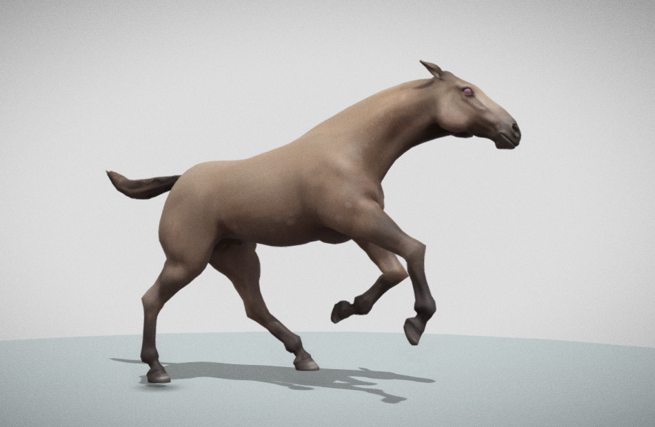 马奔跑运动horse-run-cycle-on-place模型下载插图1
