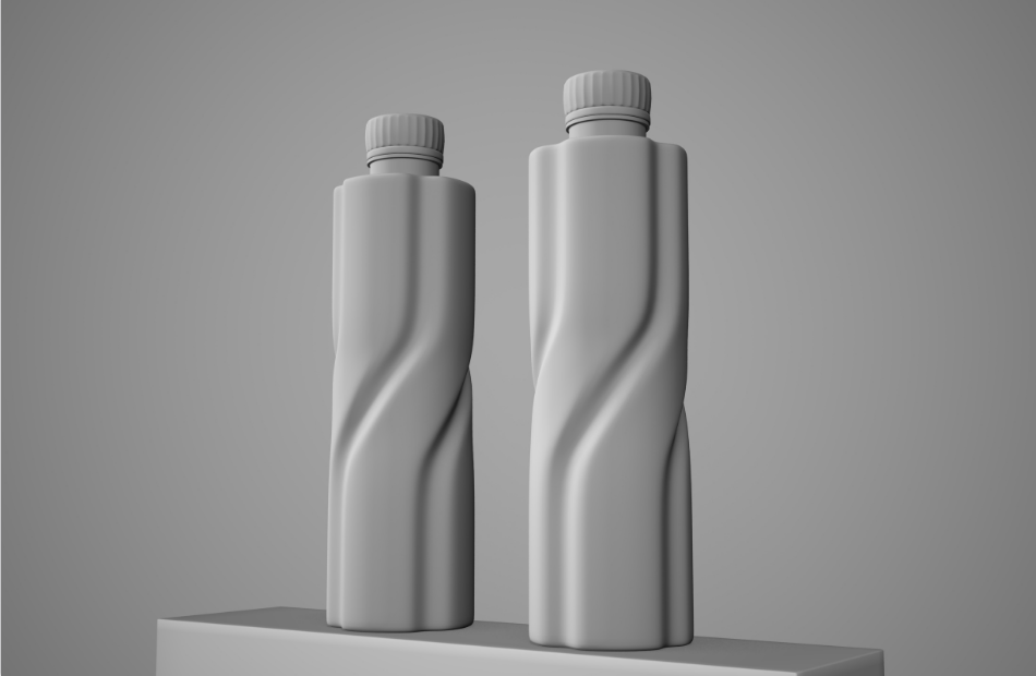 3D矿泉水塑料瓶样机原创模型插图1