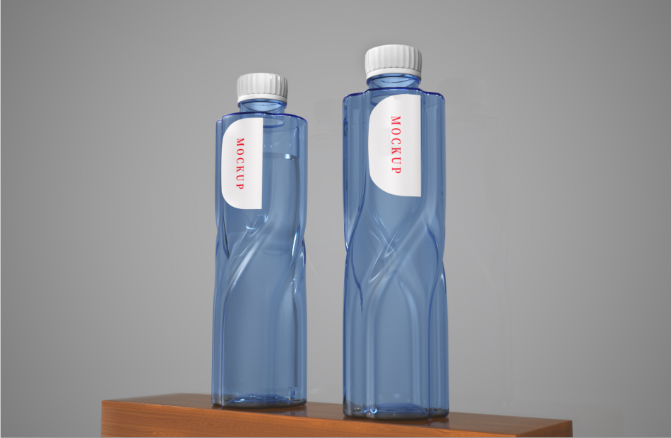 3D矿泉水塑料瓶样机原创模型插图