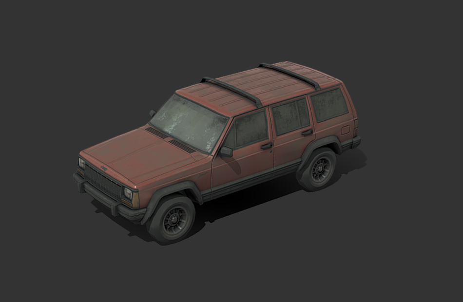 jeep吉普汽车fbx模型下载插图