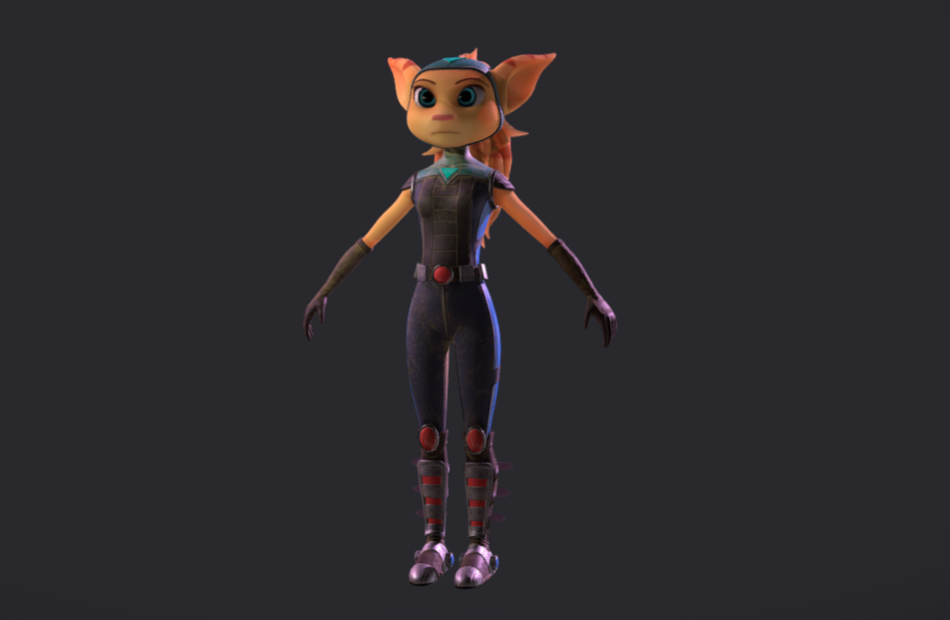 可爱的松鼠角色安吉拉人物次时代游戏角色3d模型下载插图