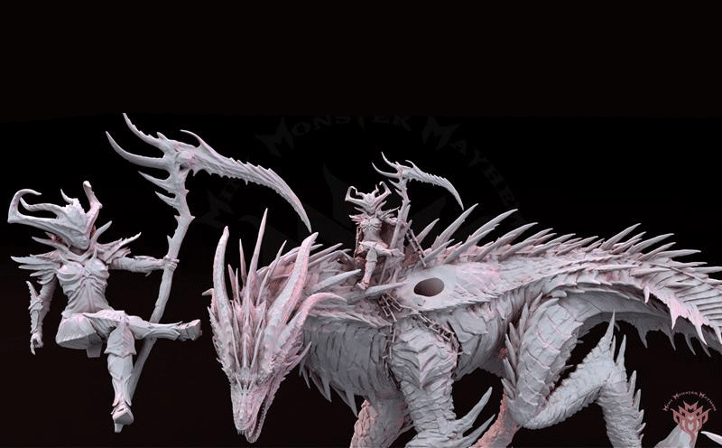 迷你怪物大混乱_3D-Print-Model_火龙3d打印模型下载插图1