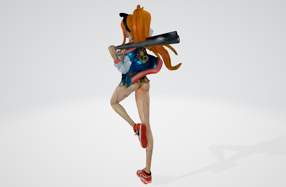 娜美3d扫码雕像模型下载插图1