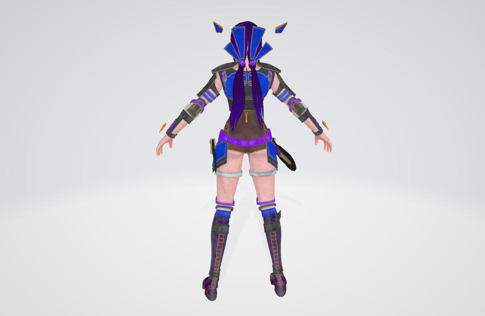 女巫starlight_a_pose标准站姿cg模型下载插图1