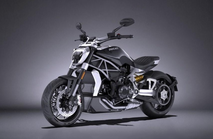 Ducati X-Diavel 2016 摩托车3d模型插图