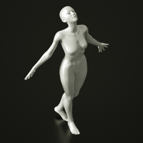女人体pose动作模型插图