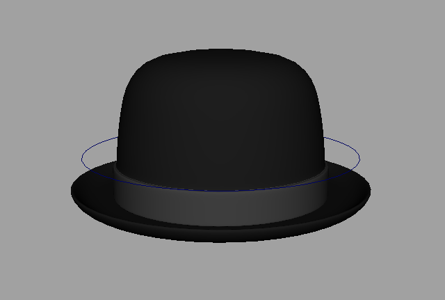 圆顶礼帽Bowler Hat_Maya绑定模型免费下载插图