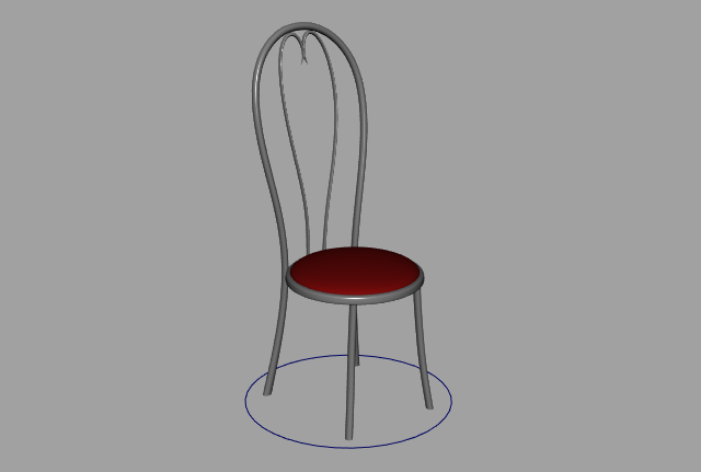 金属餐椅铁椅子Chair Dining Metal模型下载插图
