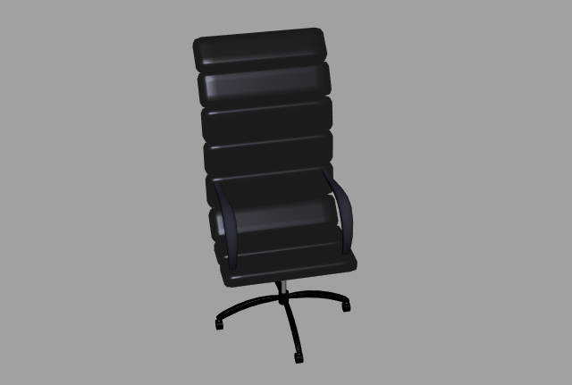 老板椅办公室旋转椅maya模型插图