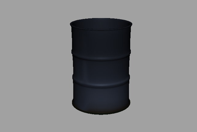 垃圾桶油桶垃圾箱maya模型插图