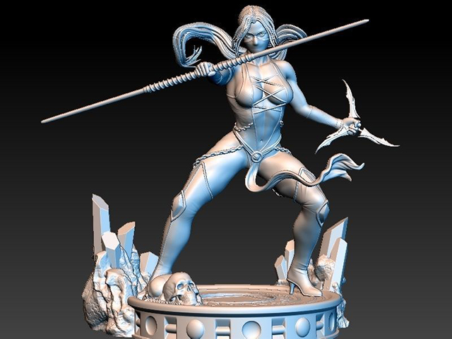 Mortal Kombat – Jade史上最火辣的电玩女孩3d打印模型下载插图