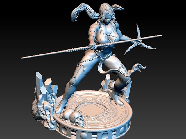 Mortal Kombat – Jade史上最火辣的电玩女孩3d打印模型下载插图1