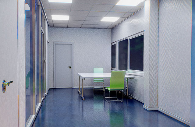 办公空室内空间样品房展示3d模型插图1