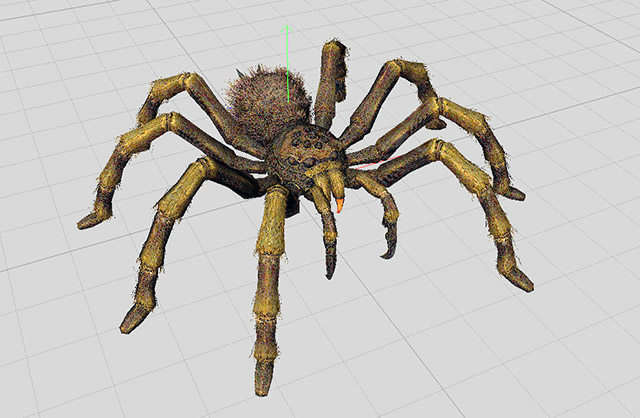 蜘蛛C4D模型 有绑定 有动画，保存fbx通用格式插图