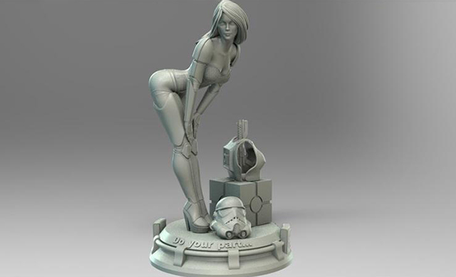 星球大战冲锋队女孩-3D打印模型插图